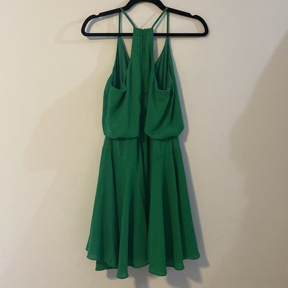 Bisou Bisou by Michele Bohbot, Sleeveless Flowy Green Dress - Picture 9 of 11